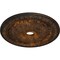 Ekena Millwork Tomango Egg & Dart Ceiling Medallion (Canopies up to 6 3/4"), 27 7/8"OD x 3 7/8"ID x 2 1/2"P, Rust CM27TORUS - alternate 3